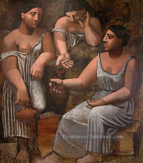 Trois femmes à la fontaine 1921 cubiste Pablo Picasso Peintures à l'huile